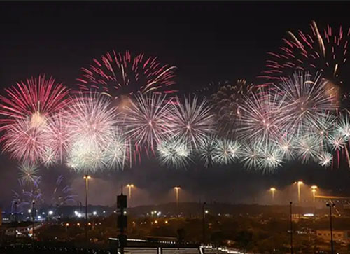 吉木乃县焰火晚会